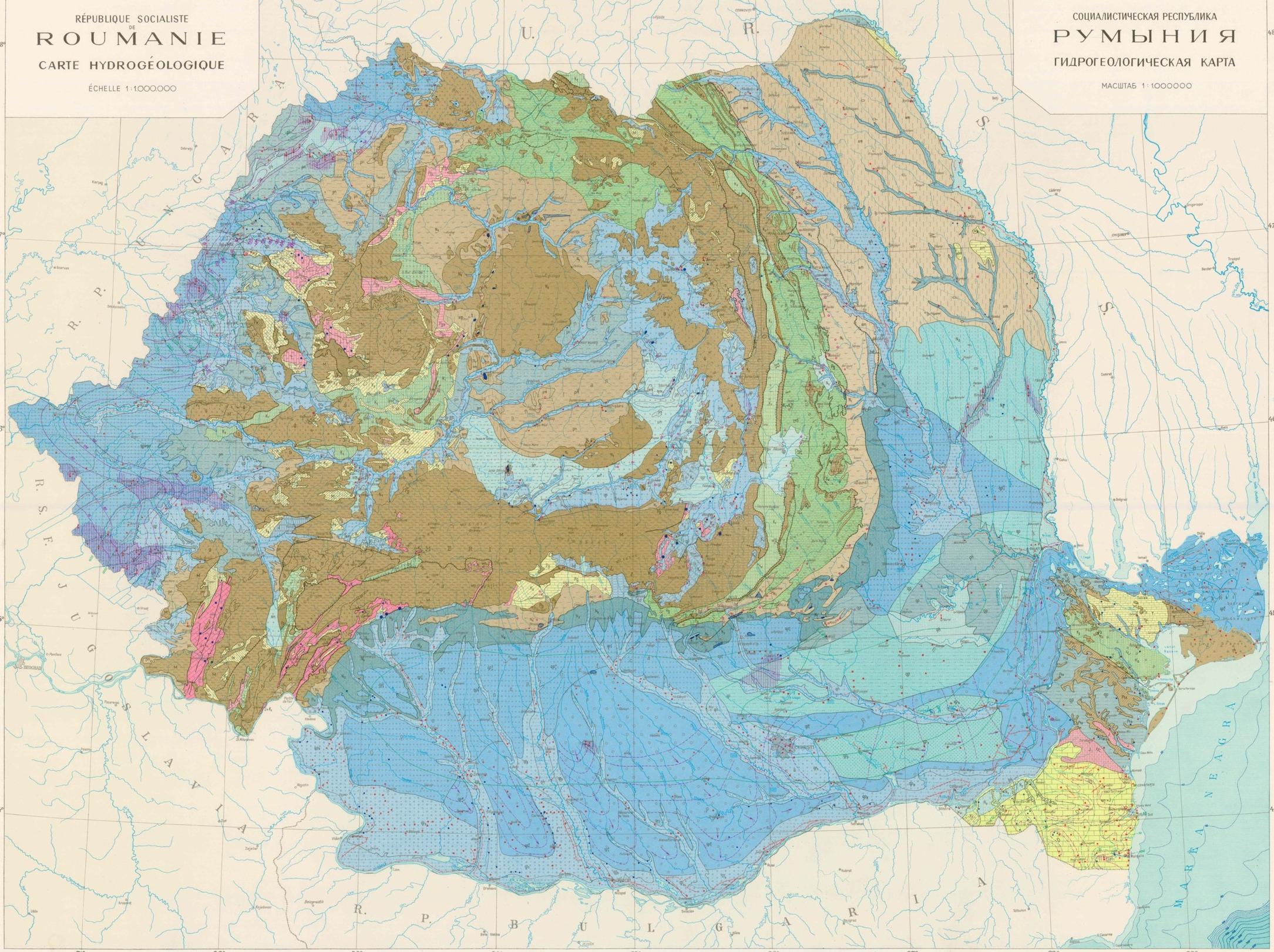 Harta hidrogeologica